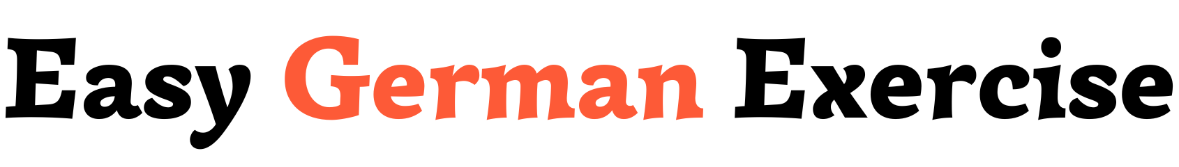 EasyGermanExercise